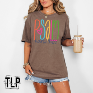 Psalm 23 Neon Squiggle DTF Transfer