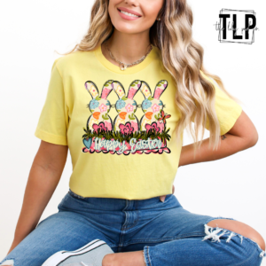 Happy Easter Bunny Trio DTF Transfer