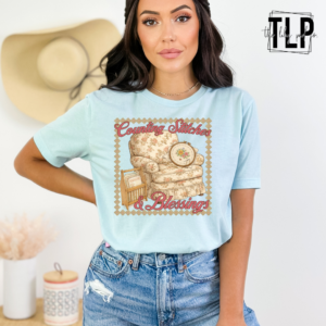 Counting Stitches and Blessings DTF Transfer