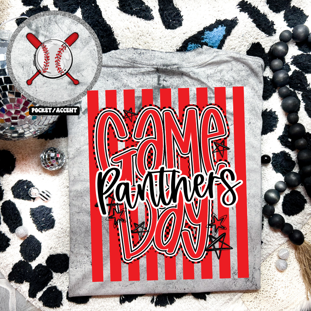 Striped Mascot Team Game Day -Comp Day DTF Transfer - Image 3