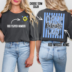 Striped Mascot Team Game Day -Comp Day DTF Transfer