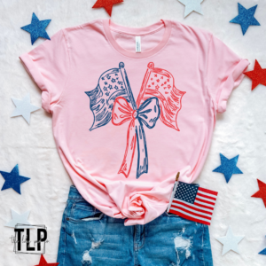 Sketchy American Flags DTF Transfer