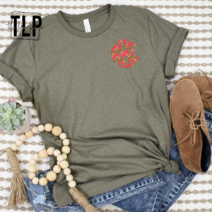 Vintage Rose Monogram DTF Transfer