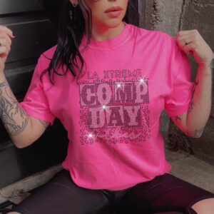 LA Extreme Comp Day Vibes Spangle Bling Tee Sweatshirt