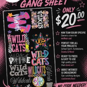 PREMADE Mascot Gang Sheet